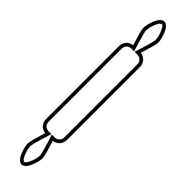 Ikona Rolling Pin Ilustracja Wektora — Wektor stockowy