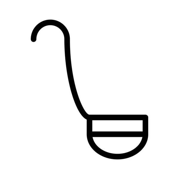 Suppenlöffel Symbol Vektorillustration — Stockvektor