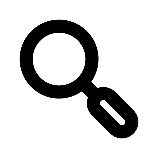 Magnifying Glass Pesquisa Zoom Ícone Interface Fundo Branco Ilustração Vetorial — Vetor de Stock