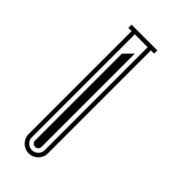 Testtube Icono Sobre Fondo Blanco Ilustración Vectorial — Archivo Imágenes Vectoriales