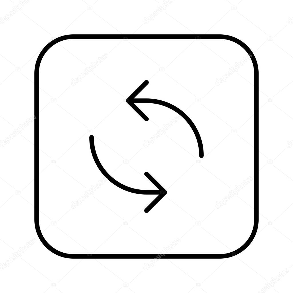sync Arrows  icon, vector illustration 