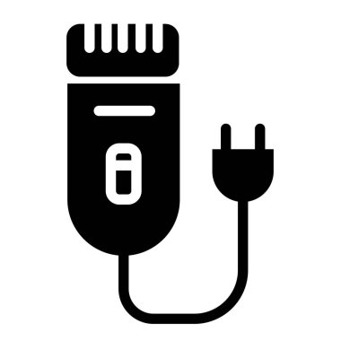 Elektrikli Tıraş simgesi, vektör illüstrasyonu