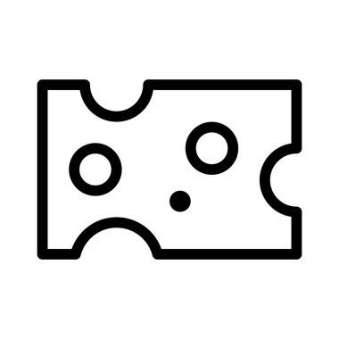 Peynir simgesi, vektör illüstrasyonu