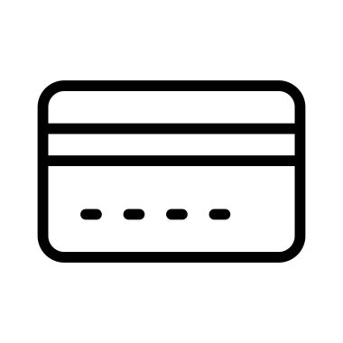 Kredi kartı simgesi, vektör illüstrasyonu