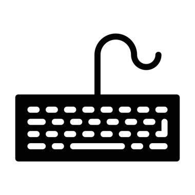  Klavye simgesi, vektör illüstrasyonu