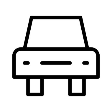 araba simgesi, vektör illüstrasyonu