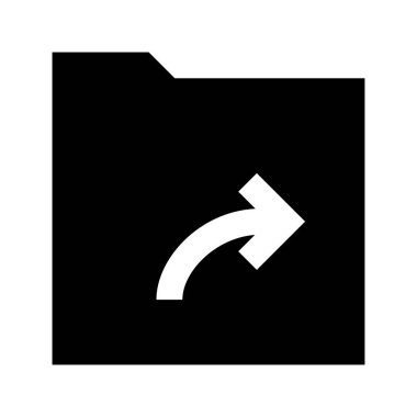 Beyaz arkaplanda ok simgesine sahip dizin, vektör illüstrasyonu