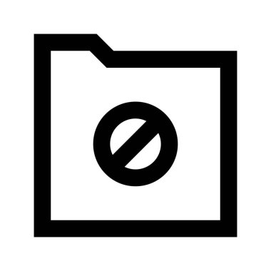 Beyaz arkaplan, vektör illüstrasyonunda Dizin HAYIR simgesi 