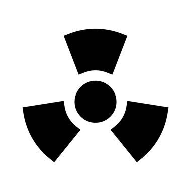 Radyoaktif sembol, vektör çizimi