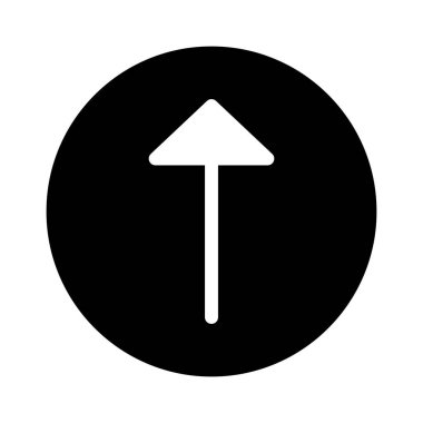 yukarı ok simgesi, vektör illüstrasyonu  