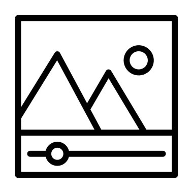 Video Düzenleme simgesi, vektör illüstrasyonu  