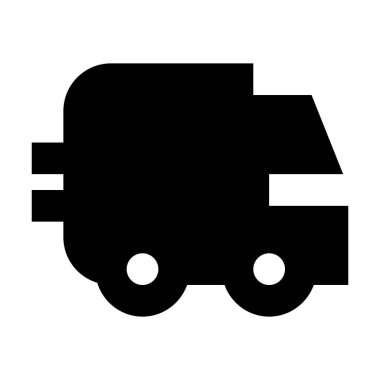 kamyon simgesi, vektör illüstrasyonu  