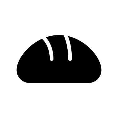 ekmek simgesi, vektör illüstrasyonu