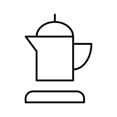 kahve simgesi, vektör illüstrasyonu