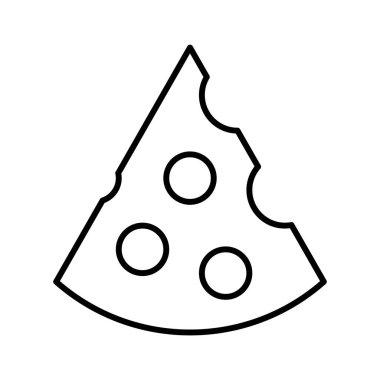 Peynir simgesi, vektör illüstrasyonu