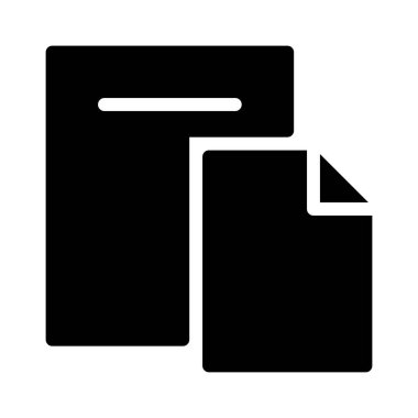 Klip simgesi, vektör illüstrasyonu