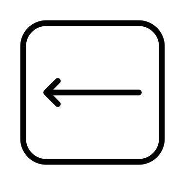 Sol Ok simgesi, vektör