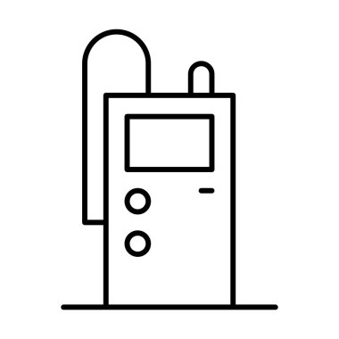 benzin istasyonu simgesi, vektör illüstrasyonu 