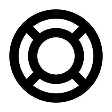  Yaşam Güvenliği simgesi, vektör illüstrasyonuna yardım et