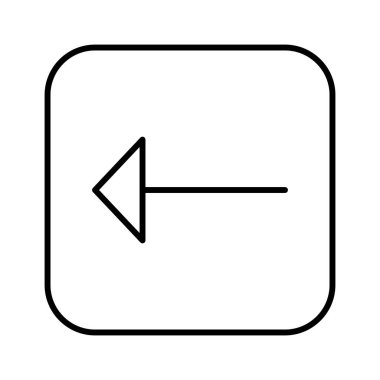 Sol Ok simgesi, vektör