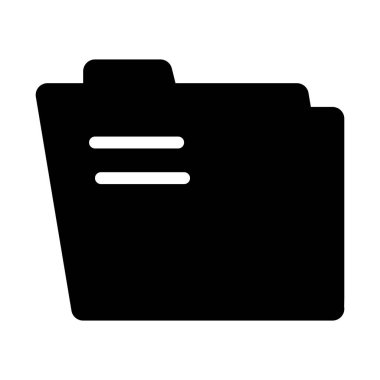 Beyaz arkaplanda dizin simgesi, vektör illüstrasyonu