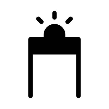 Kapı Güvenliği simgesi, vektör illüstrasyonu