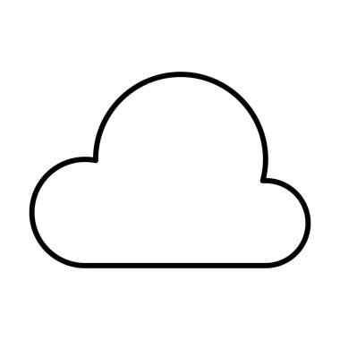 bulut simgesi, vektör illüstrasyonu