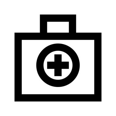 Poşet İlaç simgesi, vektör illüstrasyonu