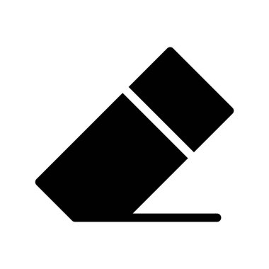 Silgi Metni simgesi, vektör illüstrasyonu