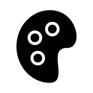 Palet simgesini boya, vektör illüstrasyonu