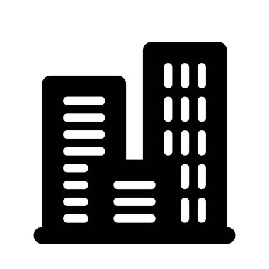 bina simgesi, vektör illüstrasyonu