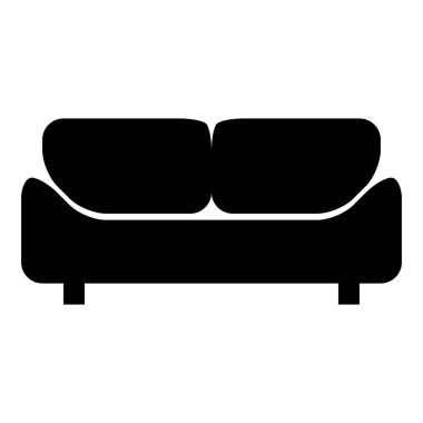 Koltuk simgesi, vektör illüstrasyonu