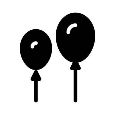 balon simgesi, vektör illüstrasyonu