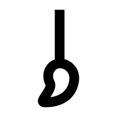 Beyaz arkaplanda fırça simgesi, vektör illüstrasyonu