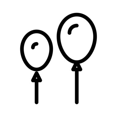 balon simgesi, vektör illüstrasyonu