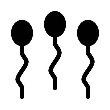 Sperm simgesi, vektör illüstrasyonu