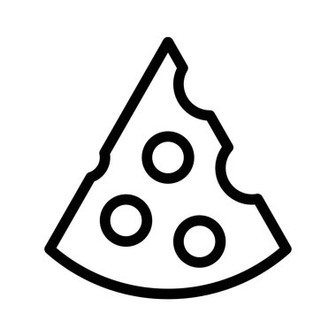 Peynir simgesi, vektör illüstrasyonu