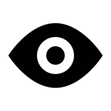 İnsan Gözü simgesi, vektör