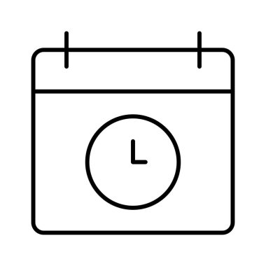 Takvim simgesi, vektör çizimi