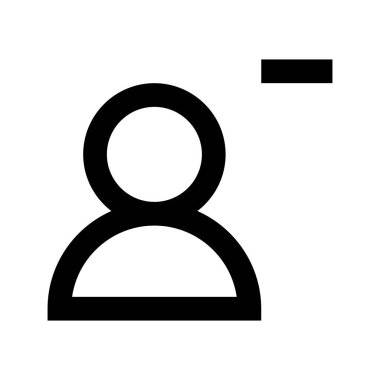 Hesap Kullanıcısı beyaz arkaplan üzerindeki simgeyi kaldır, vektör illüstrasyonuName