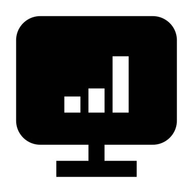 Beyaz arkaplan, vektör illüstrasyonunda simgeyi göster