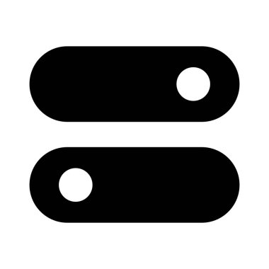 Kaydırma Arayüzü simgesi, vektör illüstrasyonu