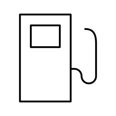 benzin istasyonu simgesi, vektör illüstrasyonu 