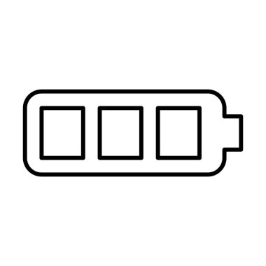 pil simgesi, vektör illüstrasyonu