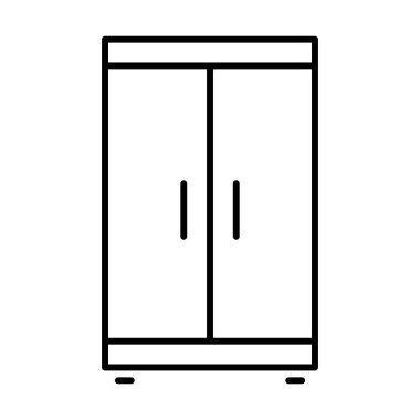 Dolap Mobilyası, vektör illüstrasyonu