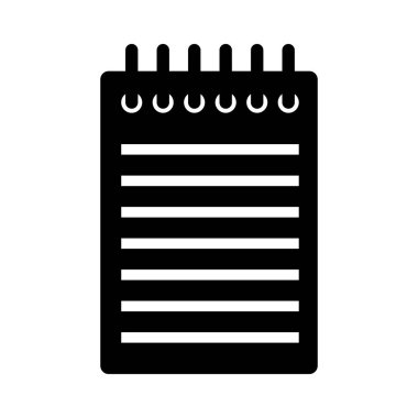 Not defteri simgesi, vektör illüstrasyonu