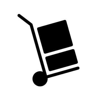 Dolly Lojistik simgesi, vektör illüstrasyonu