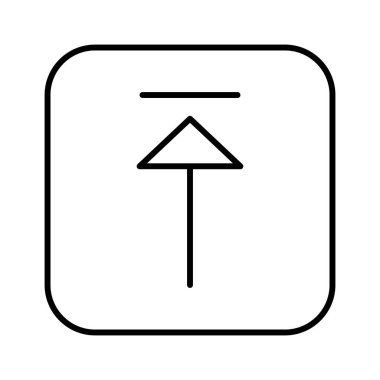 Beyaz arkaplan, vektör illüstrasyonuna simge yükle