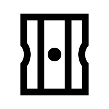 Keskinleştirici simgesi, vektör illüstrasyonu