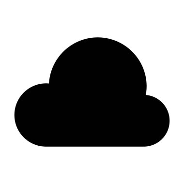 bulut simgesi, vektör illüstrasyonu